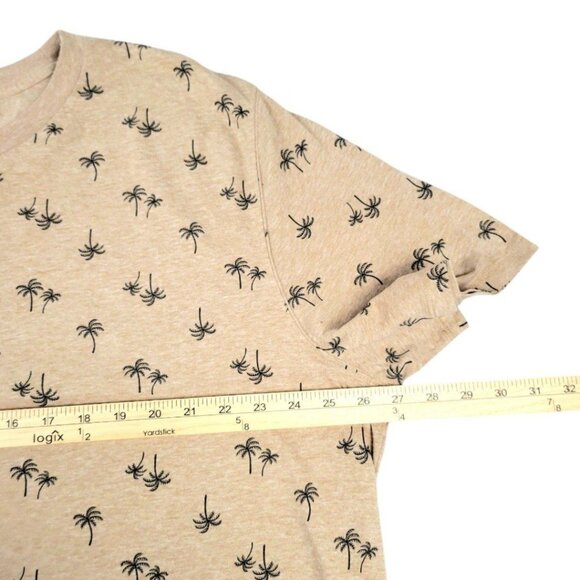 Men's XXL Old Navy Soft-Washed T-Shirt -Trendy Brown Hawaiian Palm Tree Design - Picture 10 of 12
